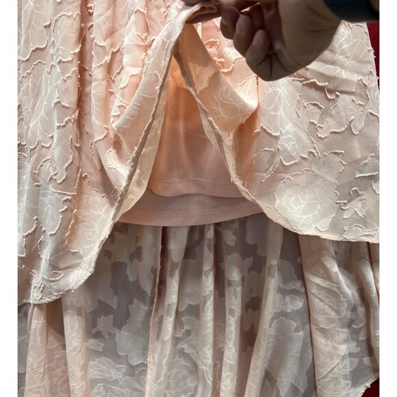 Rue 21 - Women's Summer Sleeveless High Low Hem Ruffle Dress - Pink - XXS - Picture 16 of 16